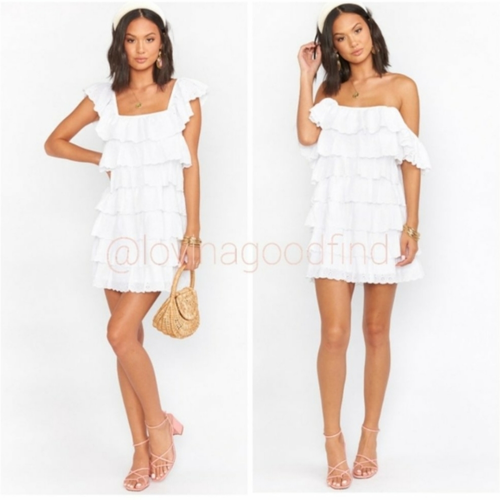Show Me Your Mumu Lucy White Mini Dress NWT sz S